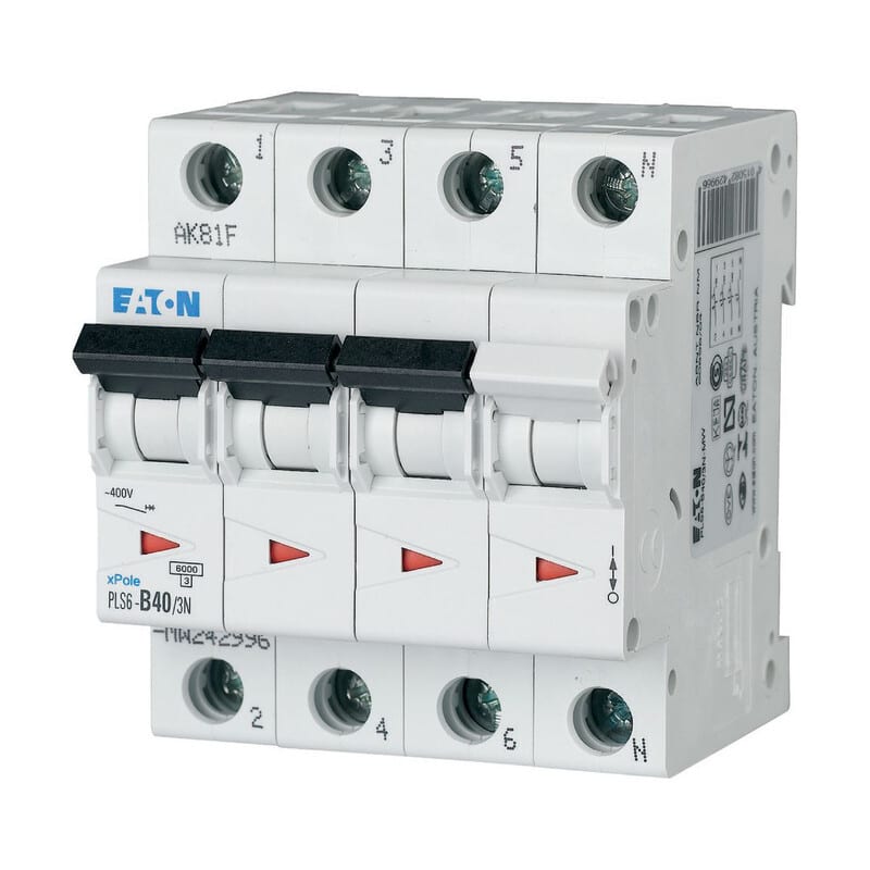 EATON - Johdonsuojakatkaisija - PLS6-B40/3N-MW
