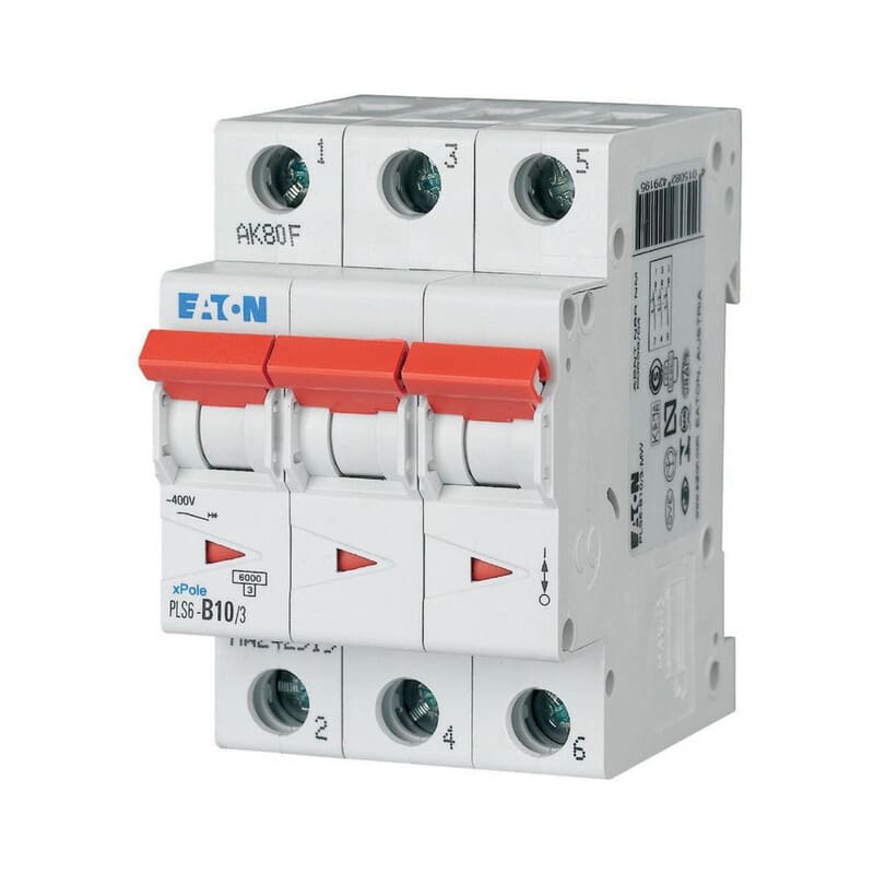 EATON - Johdonsuojakatkaisija - PLS6-C10/3N-MW
