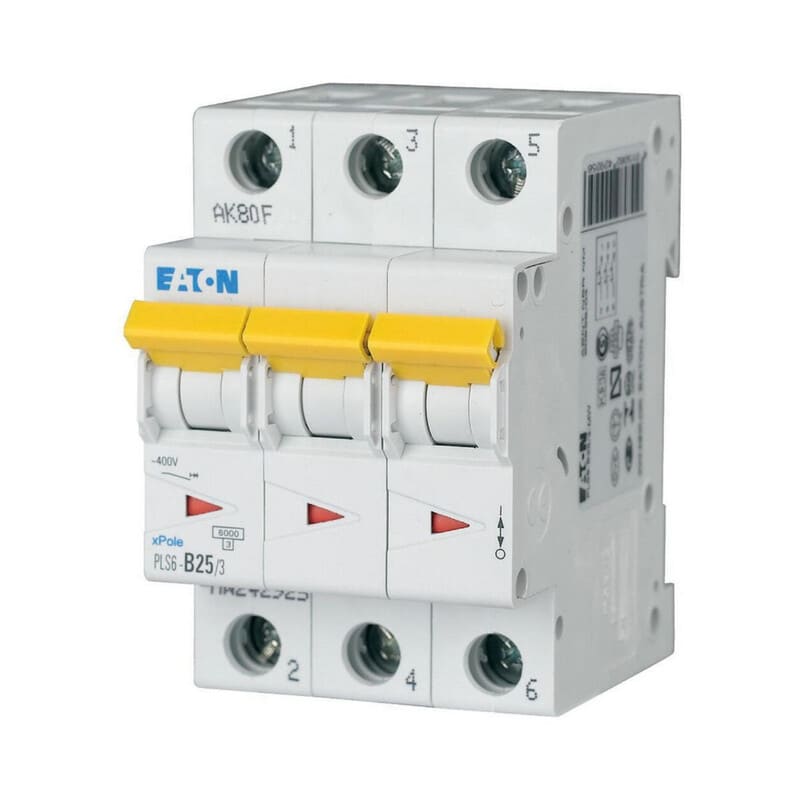 EATON - Johdonsuojakatkaisija - PLS6-C25/3N-MW