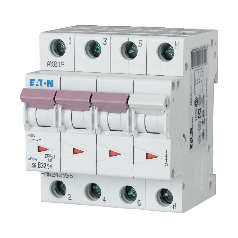 EATON - Johdonsuojakatkaisija - PLS6-C32/3N-MW