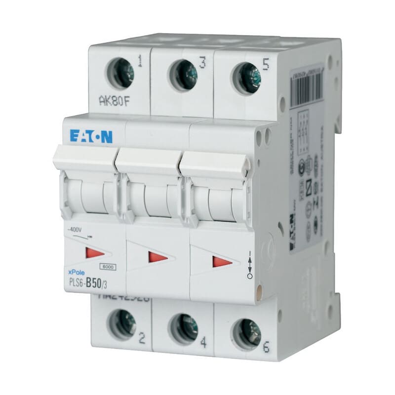 EATON - Johdonsuojakatkaisija - PLS6-C50/3N-MW