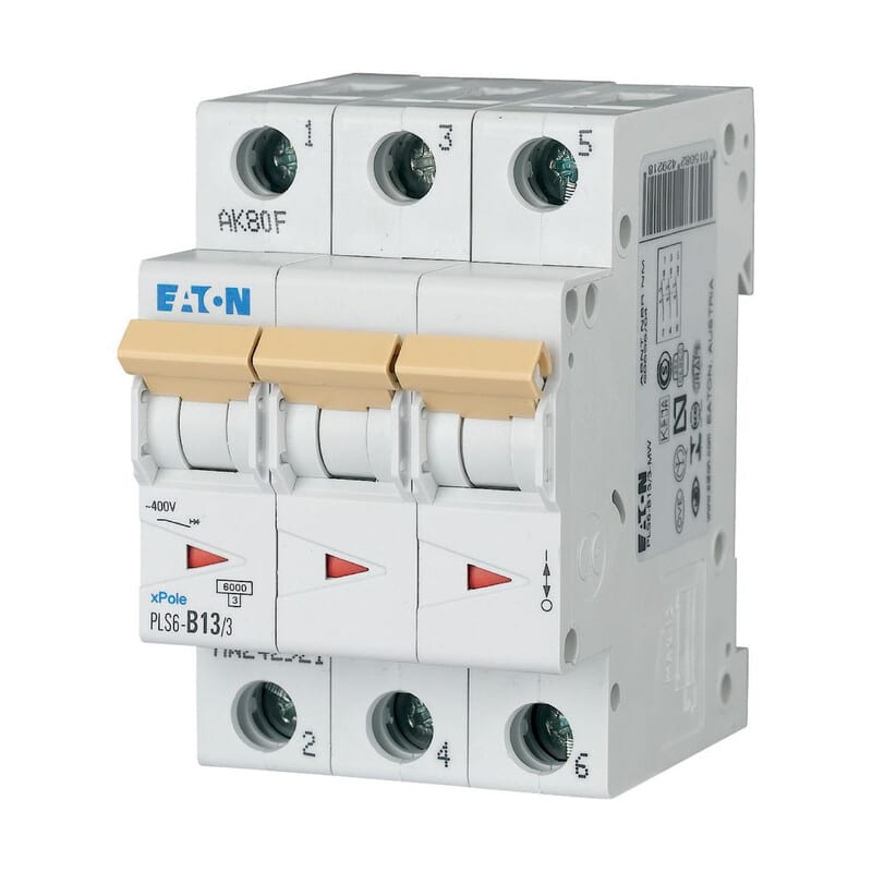 EATON - Johdonsuojakatkaisija - PLS6-D13/3N-MW