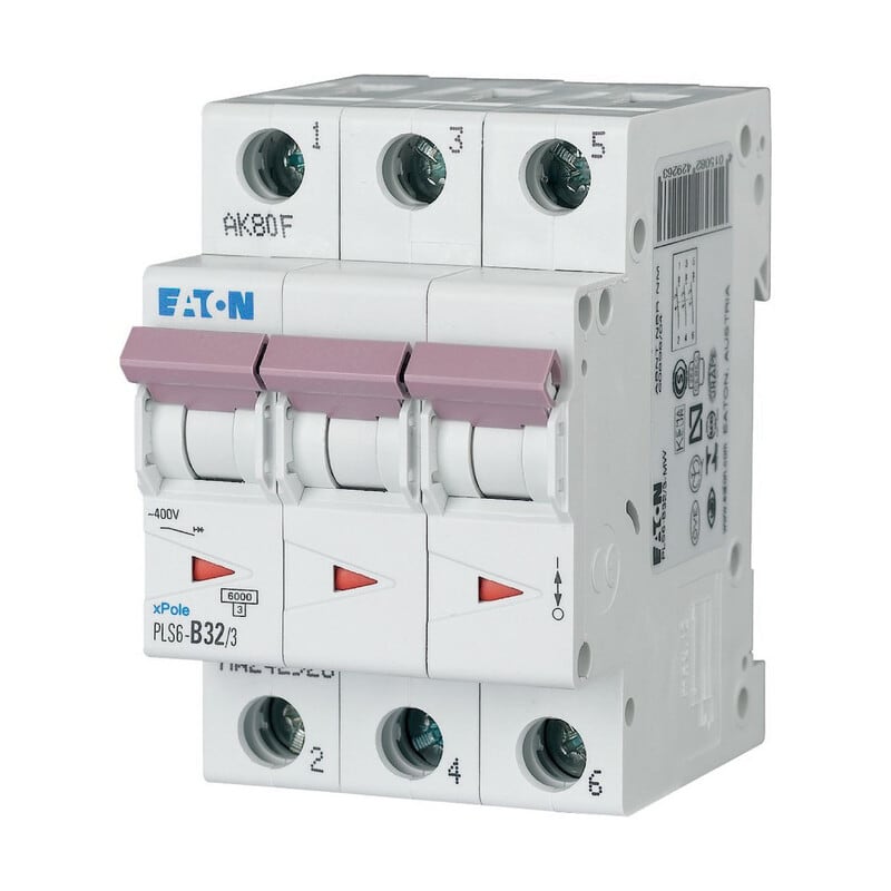 EATON - Johdonsuojakatkaisija - PLS6-D32/3N-MW
