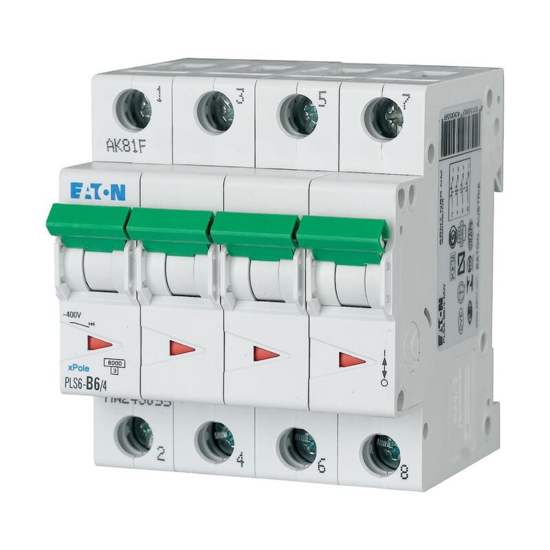 EATON - Johdonsuojakatkaisija - PLS6-B6/4-MW