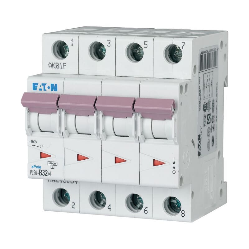 EATON - Johdonsuojakatkaisija - PLS6-B32/4-MW