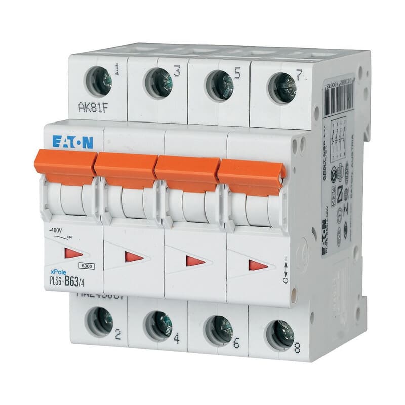 EATON - Johdonsuojakatkaisija - PLS6-B63/4-MW