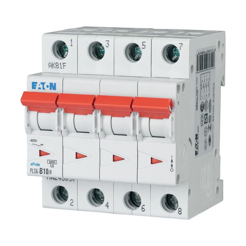 EATON - Johdonsuojakatkaisija - PLS6-C10/4-MW