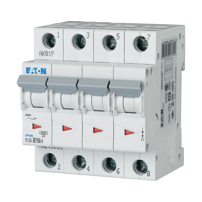 EATON - Johdonsuojakatkaisija - PLS6-C16/4-MW