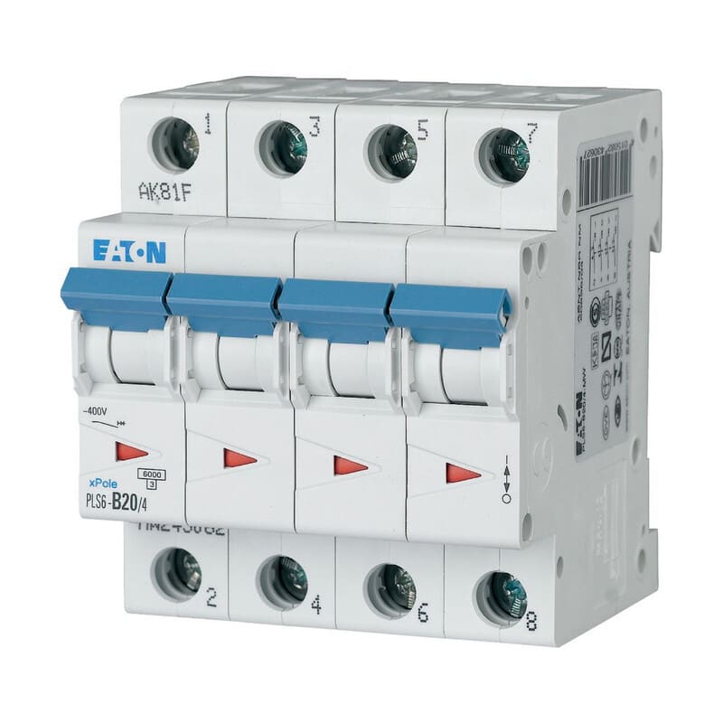 EATON - Johdonsuojakatkaisija - PLS6-C20/4-MW