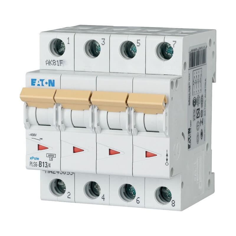 EATON - Johdonsuojakatkaisija - PLS6-D13/4-MW