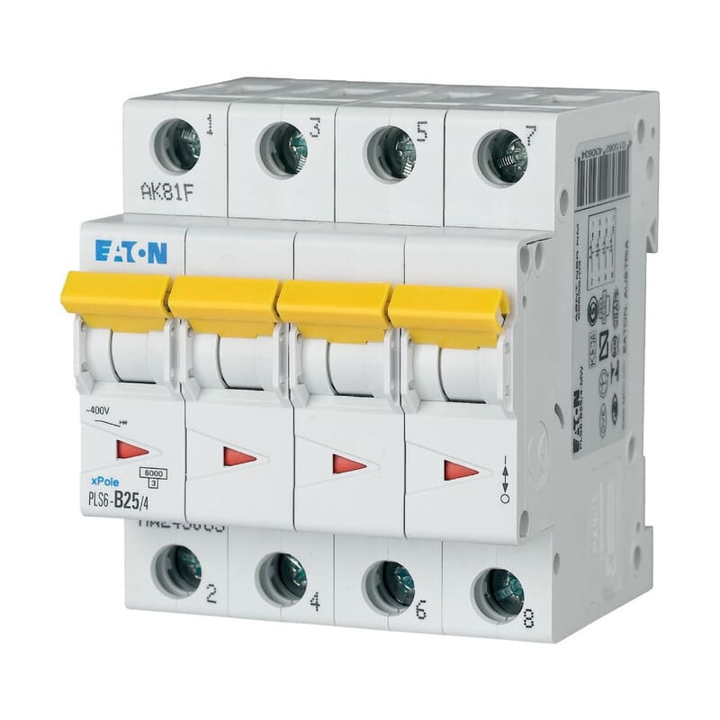 EATON - Johdonsuojakatkaisija - PLS6-D25/4-MW