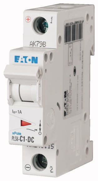 EATON - Johdonsuojakatkaisija 1A 6kA - PLS6-C1-DC 6kA DC 1-n C 1A