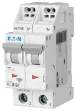 EATON - Johdonsuojakatkaisija 16A 10kA - PLI-B16/2