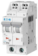 EATON - Johdonsuojakatkaisija 16A 10kA - PLI-B16/2