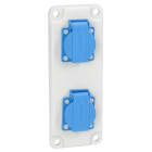 UTU POWEL - Pistorasialaippa II muovia - PRL 21-16 2xSCHUKO