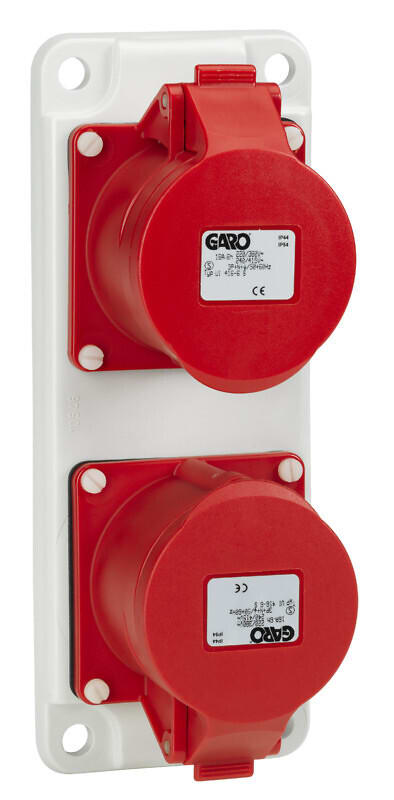 UTU POWEL - Pistorasialaippa II muovia - PRL 23-16 2x5-NAP.16A