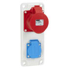 UTU POWEL - Pistorasialaippa II muovia - PRL 13-16+11-16 1x5NAP.16A+SCH