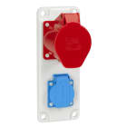 UTU POWEL - Pistorasialaippa II muovia - PRL 13-32+11-16 1x5NAP.32A+SCH