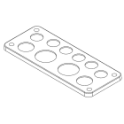 SELCAST - Läpivientilaippa - II-AIHIOL. 6xØ23 2xØ29 2xØ38