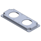 SELCAST - Pistorasialaippa - Korotettu laippa 2-Pist.auk.