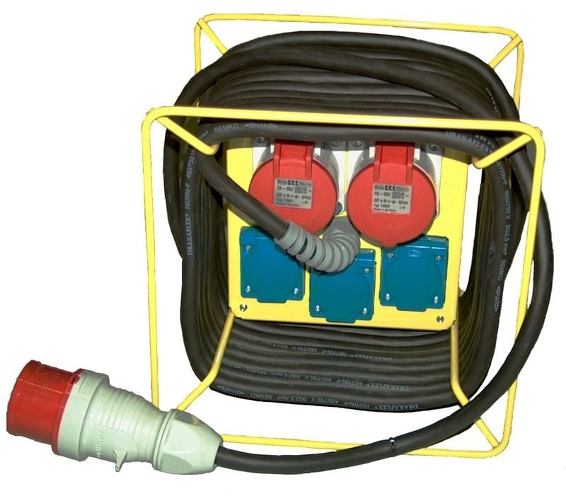 REIMAX ELECTRONICS - Pistor.1kpl 5x16A,3kpl 16A 230 - Työmaakeskus THK316/2 10m IP44