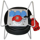 KK-SÄHKÖTUKKU - Työmaan alakeskus 16A/400V - FTRK026 6suko+2x5n16A+10m kaap