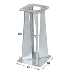 KK-SÄHKÖTUKKU - Teräsjalka Finpilarille - FP 111 Teräsjalka kuumasink.