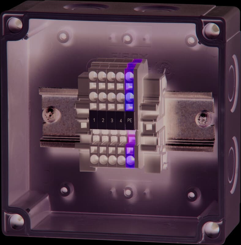 FIBOX - Riviliitinkotelo PC - RLK1 130x130x75mm IP66