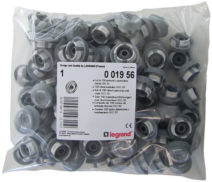 LEGRAND - Keskuksen lisätarvike - Läpivientipakkaus 100x ISO20