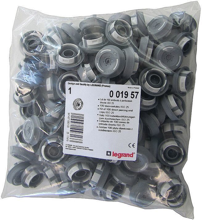 LEGRAND - Keskuksen lisätarvike - Läpivientipakkaus 100x ISO25