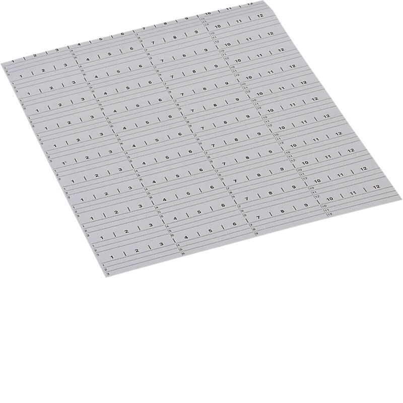 HAGER - Merkintäliuskapakkaus Univers - UZ006 pakkaus = 5 arkkia