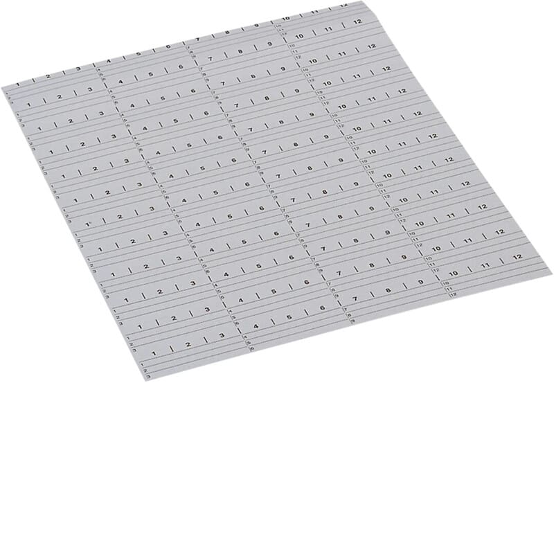 HAGER - Merkintäliuskapakkaus Univers - UZ006 pakkaus = 5 arkkia