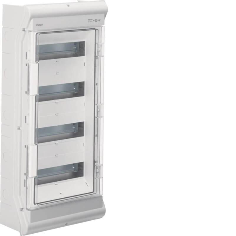 HAGER - Moduulikotelo pinta Vector - VE412PN 4x12mod IP65 PC-UV