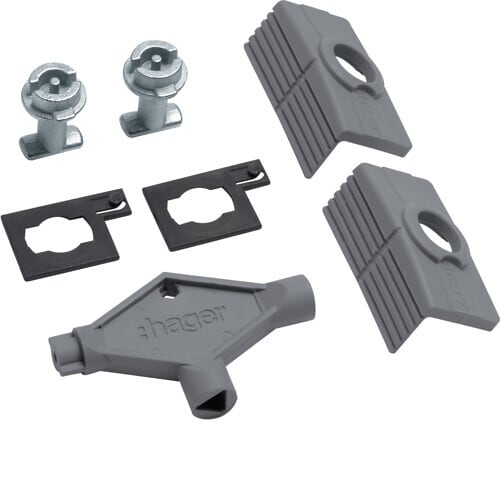 HAGER - Lukkosalpa alumiini - ORION PLUS KAKSOISKESK.3mm