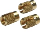 HAGER - Holkki hahlotettu messinki 3mm - ORION PLUS KOTELOILLE