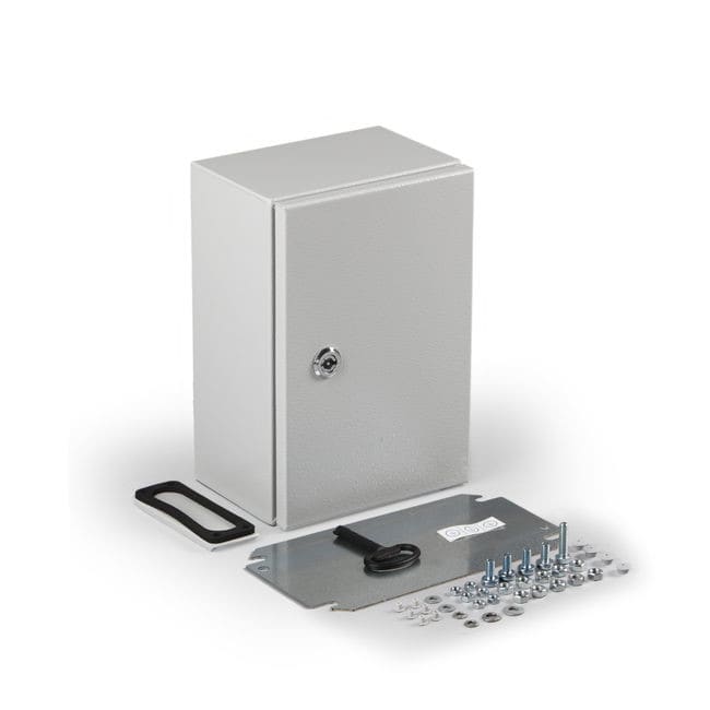 CASEMET - Teräskotelo maal. 200x300x150 - EFEF203015A RAL 7035
