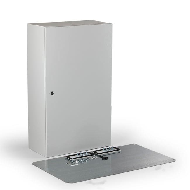 CASEMET - Teräskotelo maal. 1000x800x300 - EFEF1008030A RAL 7035