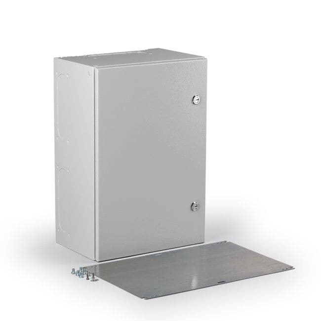 CASEMET - Teräskotelo maal.380x560x248mm - EOU385625A RAL 7035