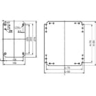SCHNEIDER ELECTRIC - Asennuslevy K500xL500 - NSYMM55