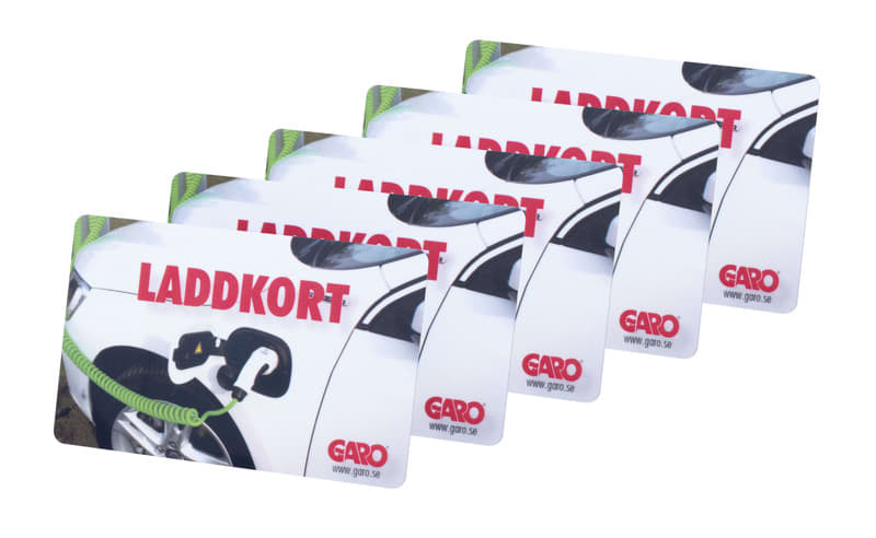 GARO - Latausaseman tarvike - RFID LATAUSKORTTI 5 KPL/PSS