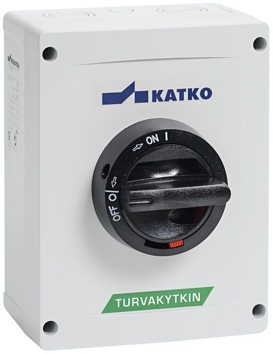 KATKO - Turvakytkin 15 kW 4-nap IP66 - KUM 432 M3 2XM32P