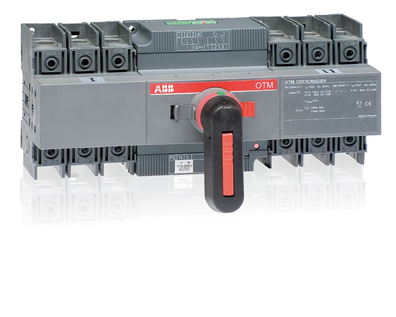 ABB - Vaihtokytkin 125A 3p moottori - OTM125F3CMA24D