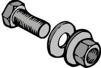 ABB - Liitinpulttipakkaus M12X40 6kpl - OZXE3/3E