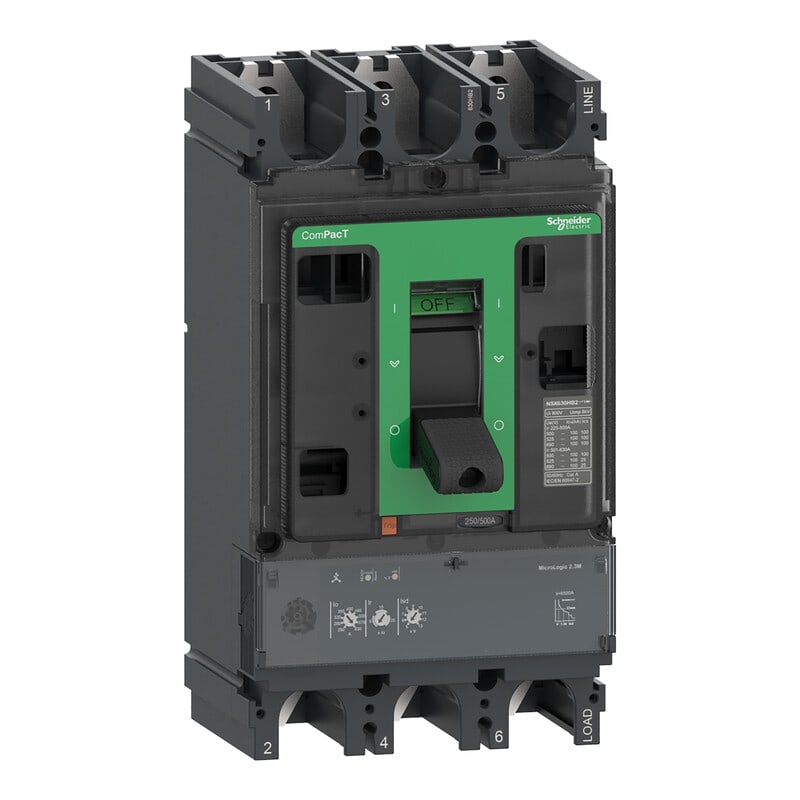 SCHNEIDER ELECTRIC - Kompaktikatkaisija - ComPacT NSX400HB1 75kA/690V 3P