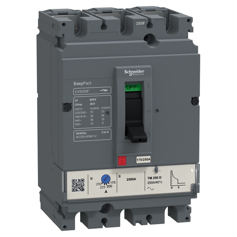 SCHNEIDER ELECTRIC - Kompaktikatkaisija - CVS100F 36kA/400V 3P TM63D 63A