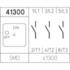 SÄLZER - Turvakytkin - H408 0-1 3N 80A Ø22.5