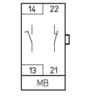 SÄLZER - Apukosketin - MBH4-11A01 H4xx 1sj+1a etur.