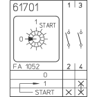 SÄLZER - Nokkakytkin käynnistys - P220 0-1-START 2N 20A DIN