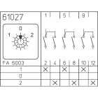 SÄLZER - Nokkakytkin vaihto - S612 1-0-2 3N 125A 4-piste