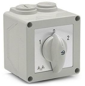 KRAUS & NAIMER - K&N-kytkin koteloitu IP65 - CA10A210 PF1 20A 1-0-2 1-n